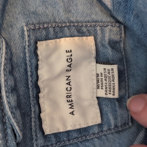 American Eagle - Denim Hoodie - Medium - Picture 2 of 6